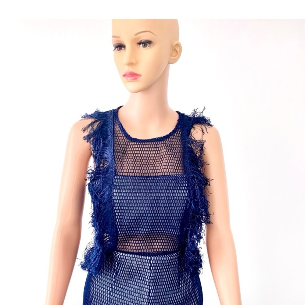 Caribbean Queen Blue Mesh Dress - Picture 13 of 16